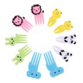 thumbnail image 4 of Yuarrent 10 piezas lindo pequeño animal de dibujos animados niños fruta tenedores niños plástico Bento decoración del hogar accesorio 60 mm 10piezas Yuarrent  CBP054848, 4 of 4