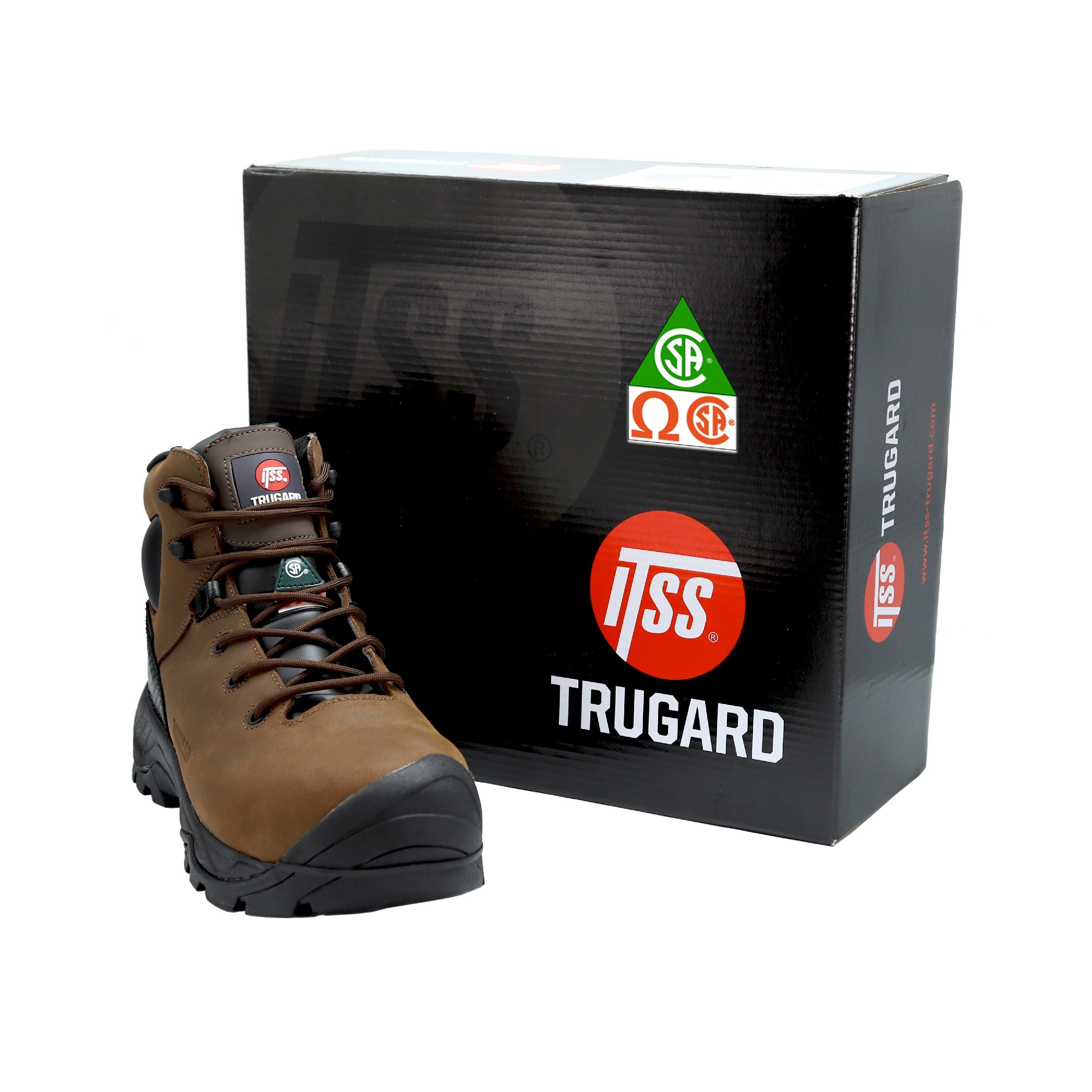 TRUGARD B300B Work Boots for Men Size 10 Steel Toe Slip \u0026 Puncture  Resistant Waterproof EH - Walmart.com - Walmart.com