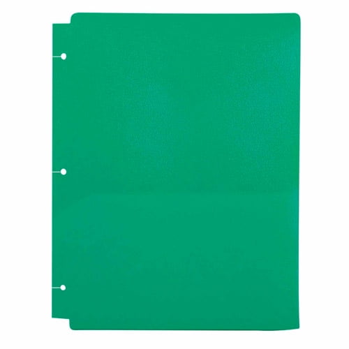 Storex Thicker Poly 2Pocket Folders with Snapin Holes