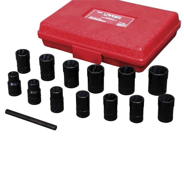 Juego De Extractor Tuercas Barridas 14 Piezas Urrea 3/8' 7200S