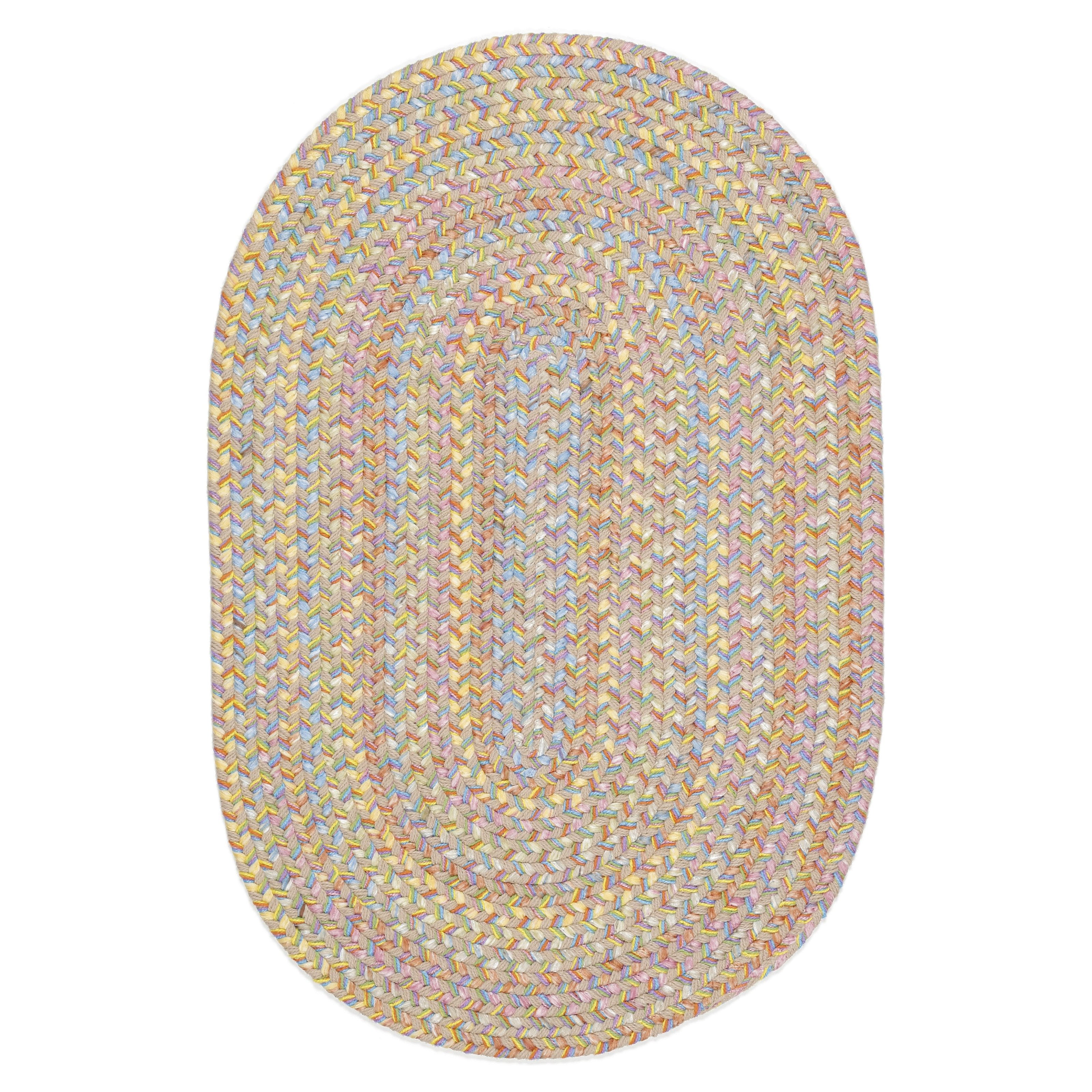 Cozy Cove Indoor Outdoor Oval Braided Rug 2 x 3 by