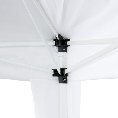 Marketing Folding Canopies - Best Choice Products 10x10ft Outdoor Portable Lightweight Folding Instant Pop Up Gazebo Canopy Shade Tent w/ Adjustable Height, Wind Vent, Carrying Bag - White