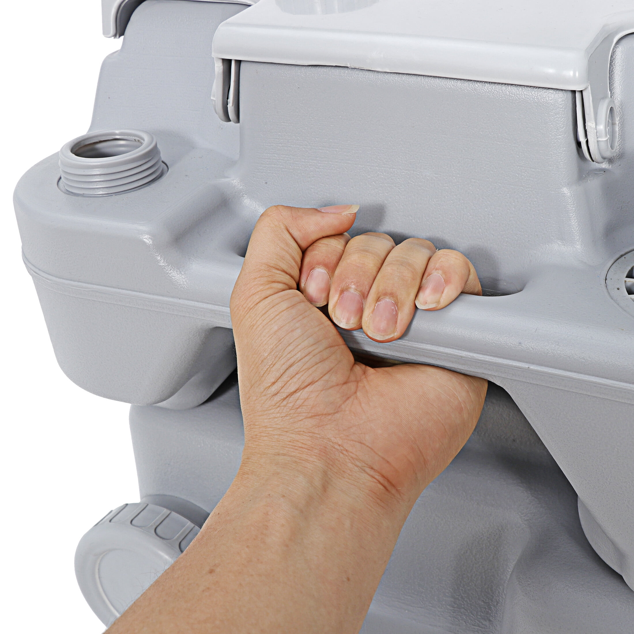 HomGarden 6.6gal Portable Toilet Camping Porta Potty, Outdoor Commode RV Toilet, Detachable