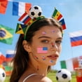 thumbnail image 4 of Taicans 10 Pack Various Countries Flag Temporary Tattoos 4.7 Inch,2026 World Cup Fan Party Face Stickers with Authentic Designs,Waterproof Skin Safe Body Art for Sports Events Festivals, 4 of 6