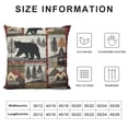 thumbnail image 5 of ARISTURING Cabin Throw Pillow Covers, Woodland Wolf Deer Bear Pillow Covers for Bed, Red Black Buffalo Plaid Cushion Covers, Wildlife Camping Lodge Mountain Decorative Square Pillow Cases, 5 of 5