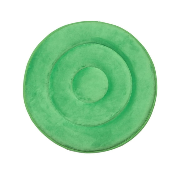 Ehucon 360-Degree Swivel Seat Cushion, Mobility Support Rotating Pad, Green Velour, 330 lb Capacity, 45cm
