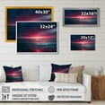 thumbnail image 4 of Designart "Pink Coastal Horizon I" Modern Landscape Beach Wall Decor, 4 of 5