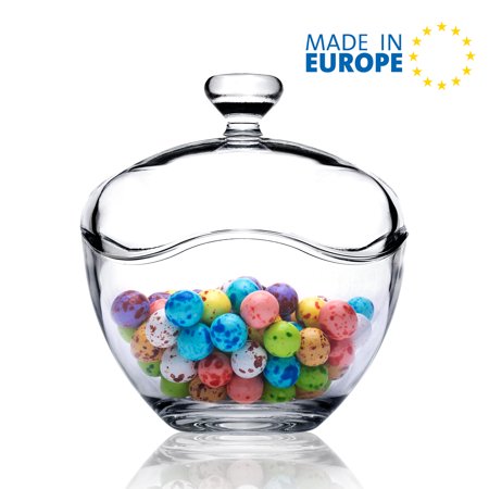 Candy Jars for Candy Buffet, Candy Dish with Lid, Glass Bowl and Food
