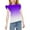 Purple b, variant on Spazoro Toddler Girls T-shirts, Casual with Gradient Color Crewneck Summer Short Sleeve Tops Tee Pink Size 12 T