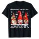thumbnail image 2 of Camiseta colgante con mis gnomos para Navidad, ropa de estética, playera divertida para vacaciones familiares, 2 of 4
