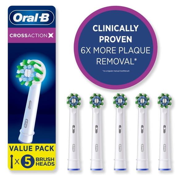 Oral-B CrossAction XFilaments Electric Toothbrush Replacement Brush Heads Refill