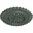 thumbnail image 3 of Ekena Millwork 18 1/2"OD x 7/8"ID x 1 1/2"P Sellek Ceiling Medallion (Fits Canopies up to 1 1/8"), Hand-Painted Athenian Green Crackle, 3 of 5