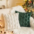 thumbnail image 4 of Navidad Fundas para Cojines de Christmas Tree, Fundas de Almohada Navidad de 45 x 45 cm, Alce y Copo Nieve Cojín Decorativos Sala, Decoración Navideña Casa (2, Blanco-árbol de Navidad), 4 of 4