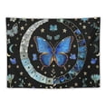 thumbnail image 5 of PRATYUS Blue Butterfly Moon Phase Tapestry, Colorful Plant Flower Garden Tapestries Aesthetic Floral Botanical Star Wall Decor for Home Bedroom Multi Size Painting, 5 of 6