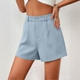 thumbnail image 3 of Lzobxe Womens Shorts Trendy Summer High Waisted Straight Leg Casual with Pockets,Size S-5XL, 3 of 5