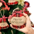 thumbnail image 4 of Dalrosia 8PCS Rustic Christmas Tree Ornaments for Christmas Tree,Burlap Christmas Ornaments with Trendy Red and Green Plaid Tartan for Holiday Party Decor, 4 of 7