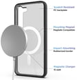 thumbnail image 4 of Encased Magnetic Case with Wireless Charger Included - For Samsung Galaxy S23 PLUS - Compatible with MagSafe Accessories (Clear/Black), 4 of 9
