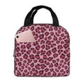 thumbnail image 1 of Easygdp Rose Leopard Print Bolsa Térmica Premium - Tela Oxford Impermeable, Gran Capacidad, Bolsillo Frontal, Unisex para Trabajo, Escuela, Actividades al Aire Libre y Picnics, 1 of 8