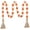 Orange & Natural, variant on SXFVHN Wood Bead Garland,39in Farmhouse Beads with Tassels Tiered Tray Decor Wall Hanging Home Ornaments for Christmas Tree Decorations