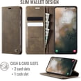 thumbnail image 3 of Funda tipo cartera para Samsung Galaxy S23 Plus, de piel, con tarjetero, soporte, cierre magnético y protección RFID de TPU a prueba de golpes, compatible con el S23 Plus, 3 of 8