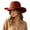 Orange, variant on Unisex Western Cowboy Hat with Wide Brim Fedora Style Felt Jazz Cap for Autumn Winter Parties Daily Wear
