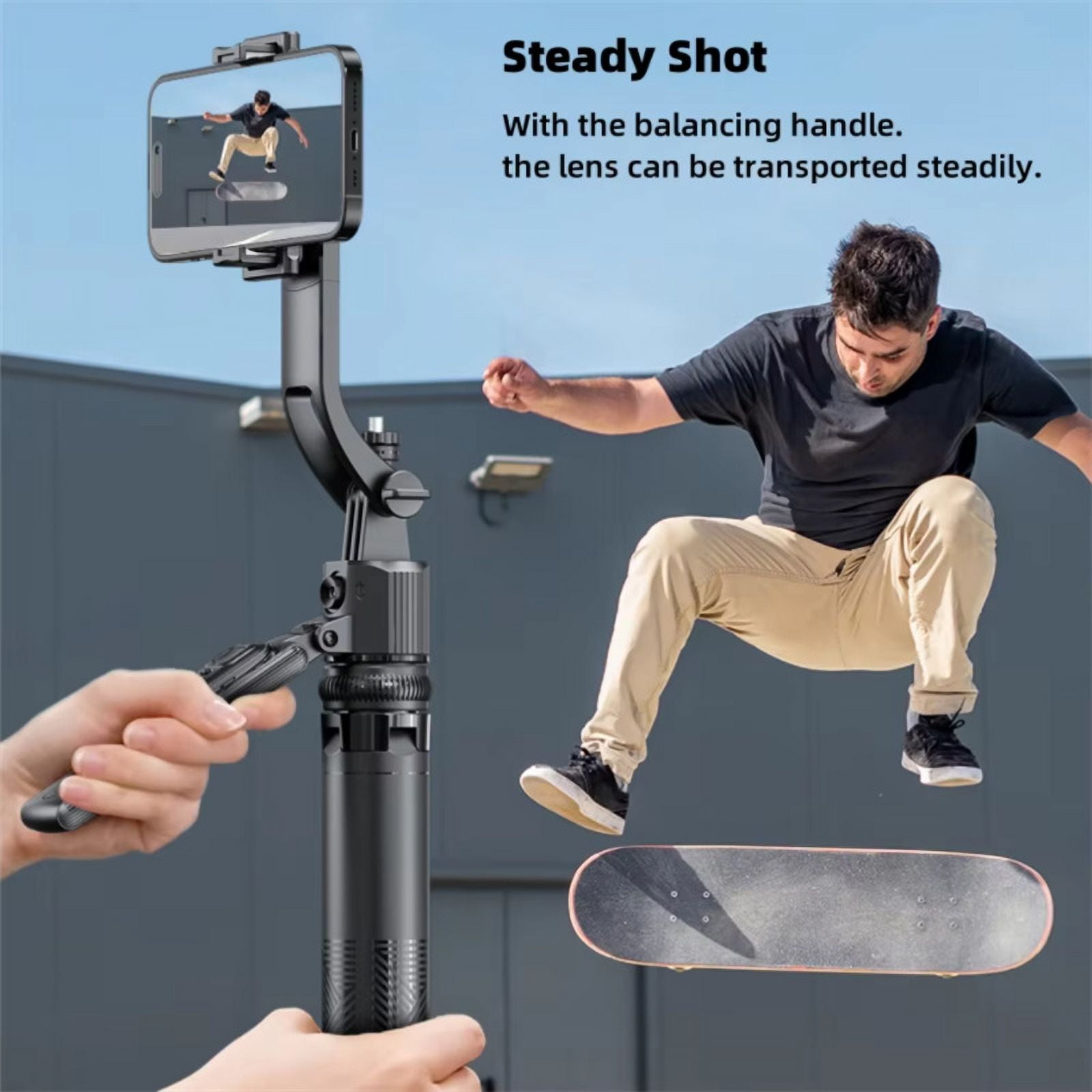 Auto Face Tracking Tripod 360° Rotation, 71" Extendable Selfie Stick Phone Holder for iPhone Videos