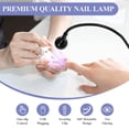 thumbnail image 5 of 2X LáMpara de UñAs LED UV - Mini LáMpara de UñAs LED LáMpara de Gel X para UñAs con Clip de Seguridad Luz LED Giratoria, Negro, 5 of 5
