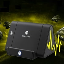 COFEST Wireless Induction Speaker Mobile Phone Holder Intelligent Resonance Wireless Phone Amplifier Sound Speaker, Hands-free Call, Ultra Long Battery Life Black