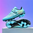 thumbnail image 2 of WAYUTE Boys Sneakers Cleats for Youth Kids Competition Football Shoes with Firm Ground Studs Athletic Shoes Casual School Wear, 2 of 7
