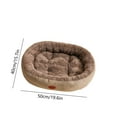 thumbnail image 3 of WIZUTIZ Winter Warm Cats Kennel All Season Universal Oval Cats Mat Winter Thickened Small And Medium Sized Dog Kennel Apartment Essentials Skin-Friendly up to 50% Off, 3 of 5