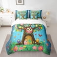 thumbnail image 2 of YST Ensemble Douillette 7 Pcs Hibou Dessin Animé, Format Simple, Motif Floral Botanique d'Arbres, 2 of 4