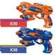 thumbnail image 2 of Pack de 2 pistolas Blaster Guns POKONBOY con 60 dardos de espuma blanda de recarga para más de 6, 2 of 7