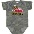 thumbnail image 3 of Inktastic My Mom is a Firefighter with Fire Truck Boys or Girls Baby Bodysuit, 3 of 5