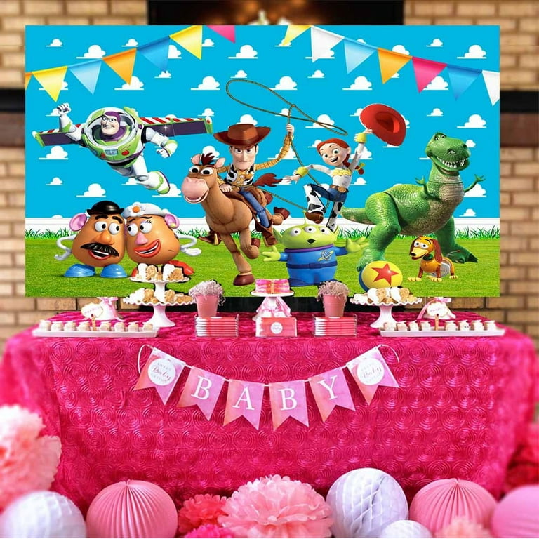 Personalized Toy Story Backdrop Banner, high quality Birthday Photo Prop, Printed Toy Story Poster Boys, Party Ideas, Custom Backdrop