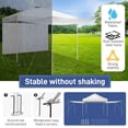thumbnail image 6 of Hassch 10x10ft Ez Pop Up Canopy with Carry Bag, Portable Instant Tent with 2 Sidewalls for Outdoor Events, Party, Wedding, Birthday, Graduation, White, 6 of 10