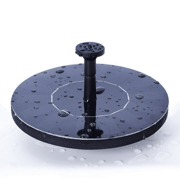 Peralng Solar Bird Bath Fountain Pump,1.4W Floating Solar Panel Kit Submersible Pump for Garden or Patio