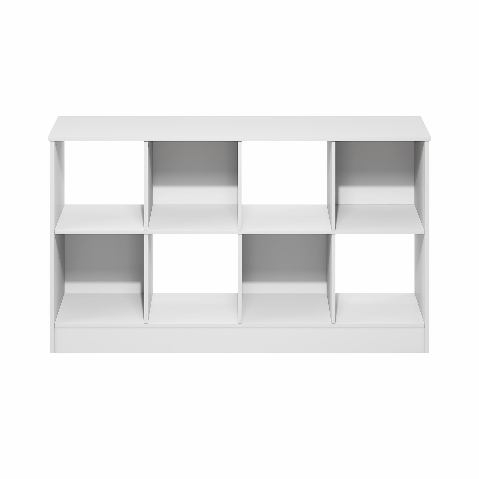 Furinno Jensen Farmhouse 8-Cube Display Bookcase, Bookshelf, White