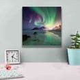 thumbnail image 4 of Epic Graffiti 'Northern Lights In The Lofoten Islands Norway 5' by Epic Portfolio, Giclee Canvas Wall Art, 12"x12", 4 of 8