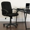 thumbnail image 4 of Pemberly Row Contemporary Mid Back Office Chair with Nylon Arms in Black, 4 of 6
