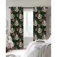 thumbnail image 3 of Straw Hat Blackout Curtains for Bedroom Living Room, Tropical Plants Red Flowers Summer Green Back 63 In Long Thermal Insulated Room Darkening Drapes Grommet Window Treatments, 42 x 63 In, 3 of 9
