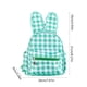 thumbnail image 3 of Rabbits Schoolbag Portable Mini Elementary Students Shoulder Bag Fresh Checkered Storage, 3 of 7