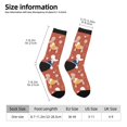 thumbnail image 2 of Disketp Cute Poodle Dog Unisex Crew Socks Lightweight Breathable Ventilation Ankle Socks, Mid-calf socks for Daily, 2 of 6