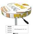 thumbnail image 4 of Daiia Home Cooking Stool Covers Round,Round Bar Stool Covers Waterproof Bar Chair Covers Washable Stool Cushion Slipcover for 12-14 Inch Chair-12 inch, 4 of 7
