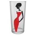 thumbnail image 2 of Bar Glasses Red Line Cocktail Glasses Set of 6 10.1 fl oz Drinking Glass Set Clear Bourbon Glasses Wine Glasses, 2 of 9