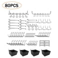 thumbnail image 1 of Jinsinto 80pcs Pegboard Hooks Assortment Home Store Storage Hooks Pegboard Tool Hanger Set Garage Kitchen Workshop Organizer Hooks, 1 of 5