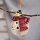 thumbnail image 3 of Colgante de árbol de Navidad, muñeco de nieve rechoncho de hierro vintage, figuras de Papá Noel, decoración colgante navideña, paquete de 4 (estilo aleatorio), 3 of 5