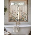 thumbnail image 7 of Kitchen Curtains 54 Inches length, Vintage Botanical Window Treatment Curtain Drapes, Spring Floral Summer Botanical Rustic Decorative Window Curtains for Bedroom Cafe, 52"x54", 2 Panels, 7 of 7