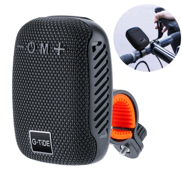 Bocina Moto Bluetooth G-TIDE SV01 TF Card Radio FM 500mAh Resistente al agua IPX6 Negro