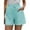 Blue, variant on Womens Casual Loose Solid Summer Plus Size Pants Pants Drawstring Elastic Waist Comfy Shorts With Pockets Twill Shorts Women Sleepwear for Women Shorts Set Silk Shorts for Women Athletic Women's