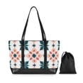thumbnail image 7 of FORMRS Canvas Laptop Tote Bag for Women with 15.6" Computer Compartments Shoulder Handbag, Flowers Geometric Pattern, 7 of 7